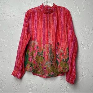 Anthropologie Bl-nk London Floral Blouse M